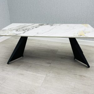 Chicago Cream & Gold Ceramic Coffee Table