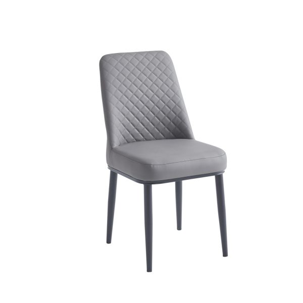 Oxford Ceramic Grey Dining Table 1.2m & 4 Chairs - Image 3