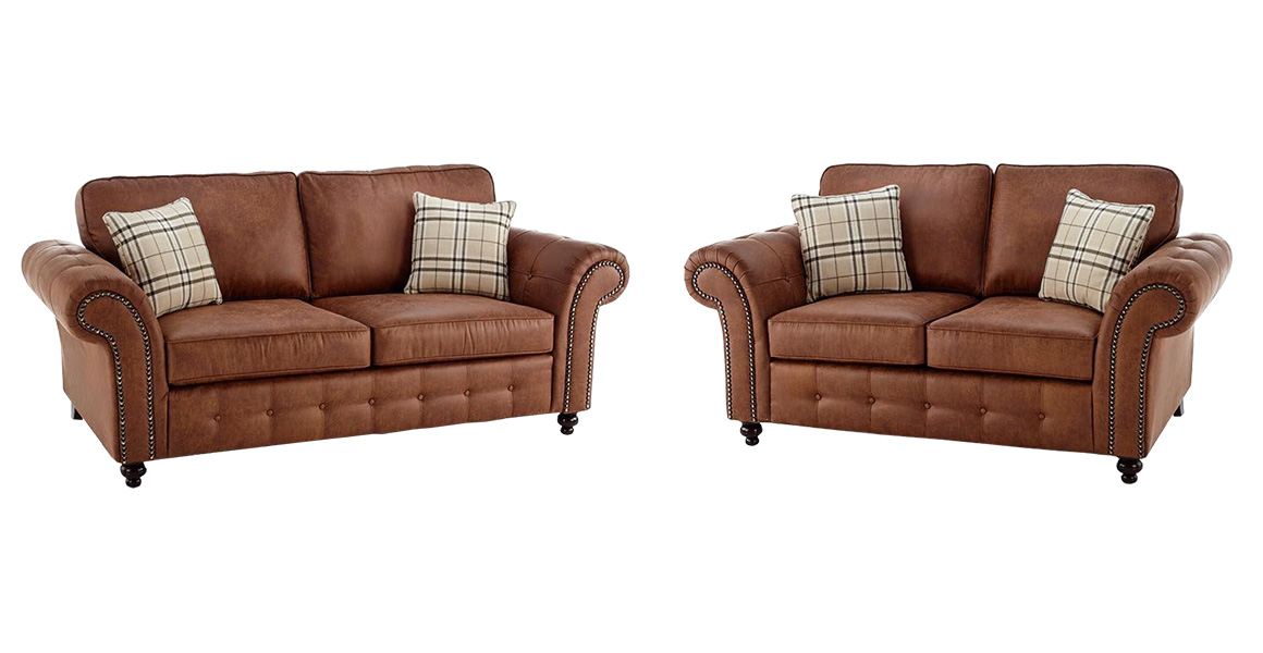OAKLAND 3 NEVADA FABRIC SOFA – TAN