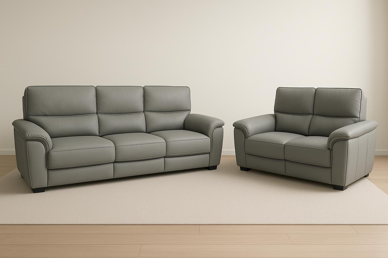 Paulo 3 Seater Genuine Leather Sofa Set