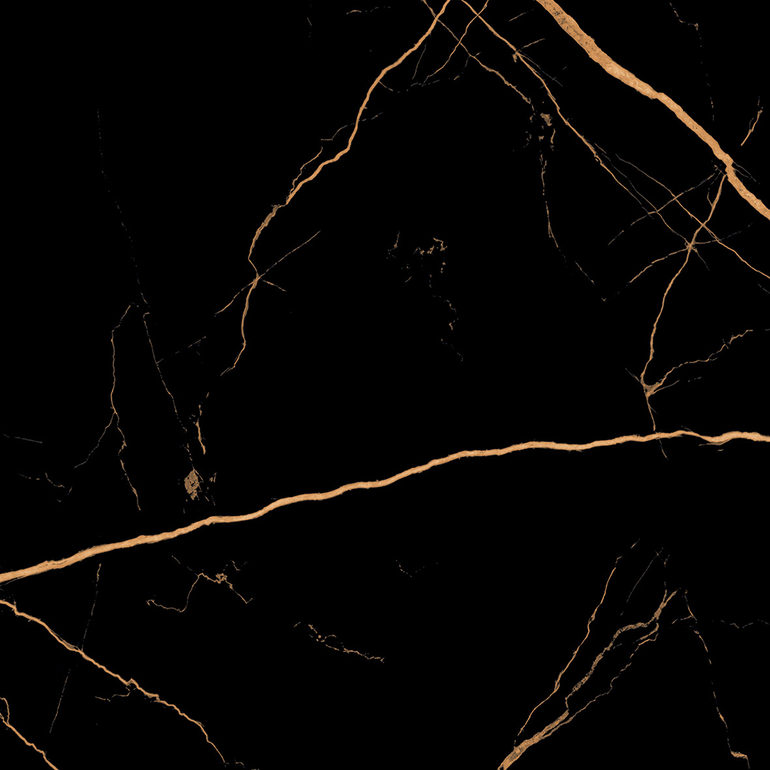 Atlantis Black 60x60 Gold Matt R9