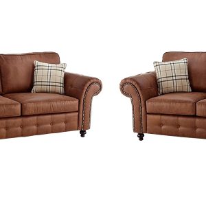 OAKLAND 2 NEVADA FABRIC SOFA – TAN