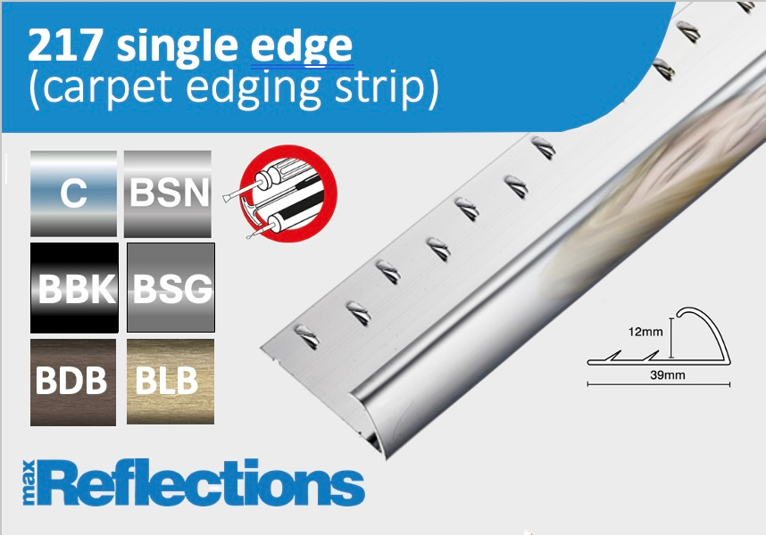 Reflections Single Edge (Carpet Edging Strip)