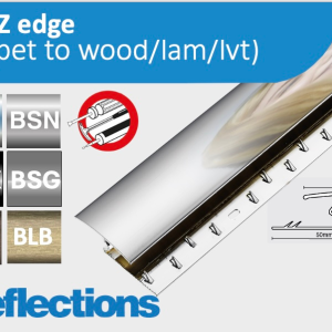 Reflections Z Edge up to 9mm (Carpet to Wood/Laminate/Tiles)